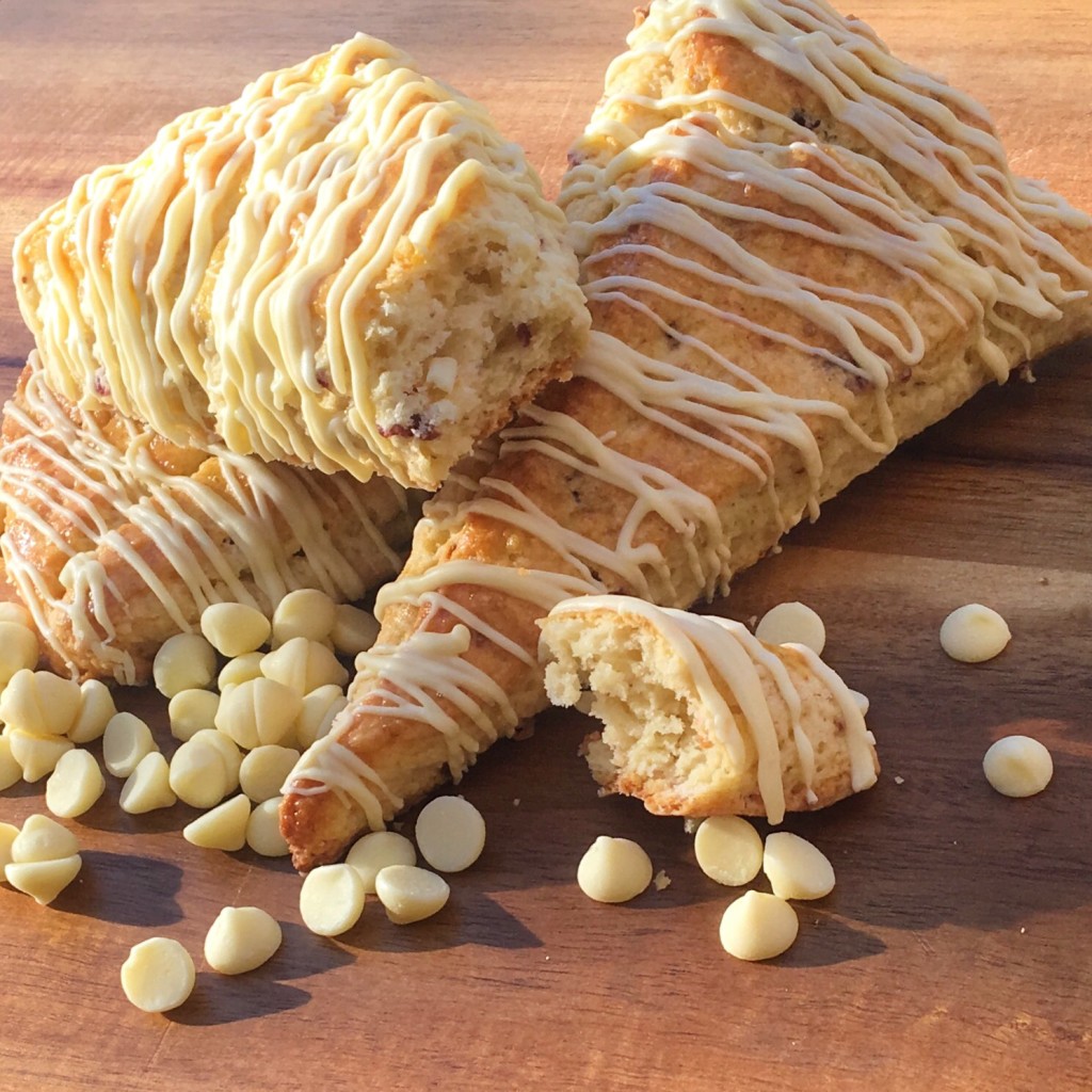 Cranberry White Chocolate Scones