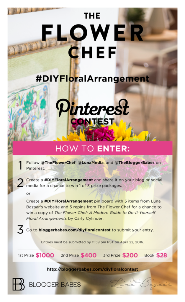 #DIYFloralArrangement Contest Graphic