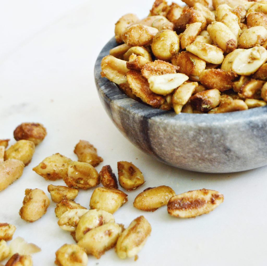 Sweet and Savory Spice Roasted Peanuts