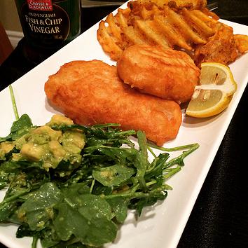 Guinness Battered Fish and Chips