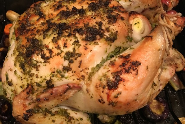 Simple Herb Roasted Chicken