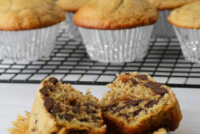 Chocolate Chip Banana Muffins