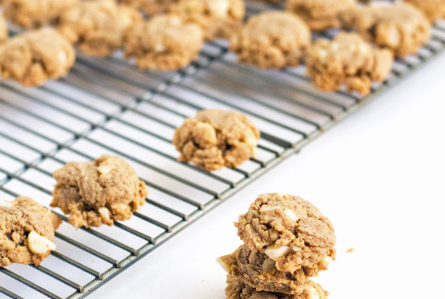 Salted Brown Butter Macadamia Nut Cookies