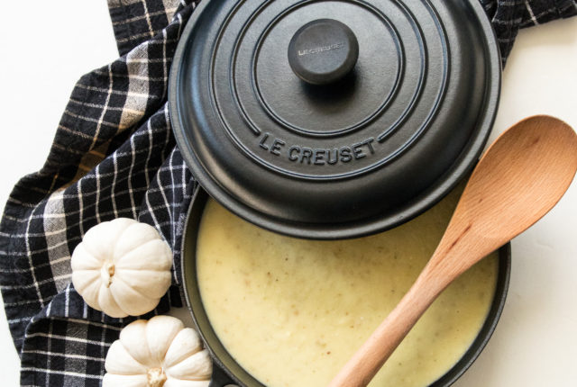 Lighter Potato Leek Soup