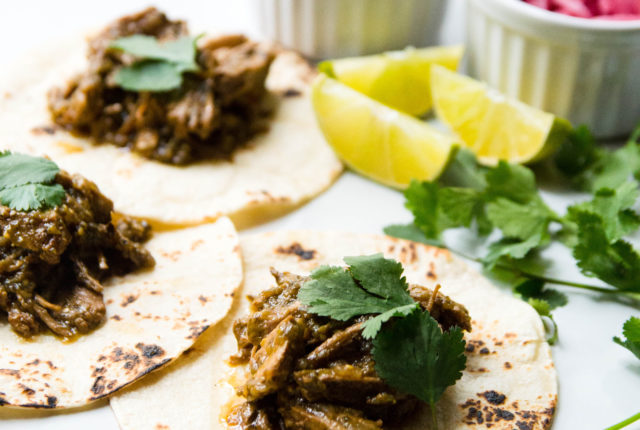 20 Minute Tomatillo Pulled Pork