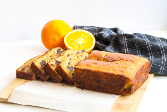 Healthy Orange Chocolate Chip Quick Bread