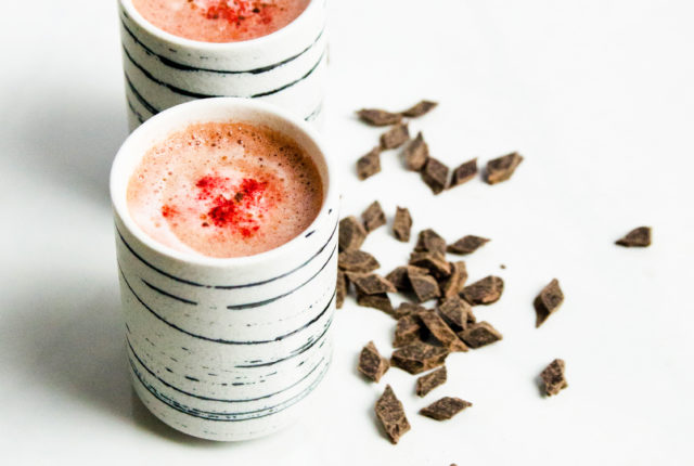 Healthy Red Velvet Hot Cocoa