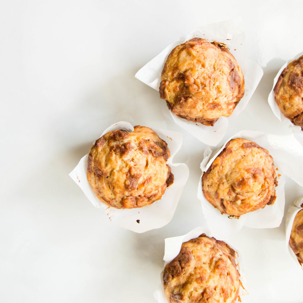 Small Batch Healthy Cinnamon Swirl Muffins