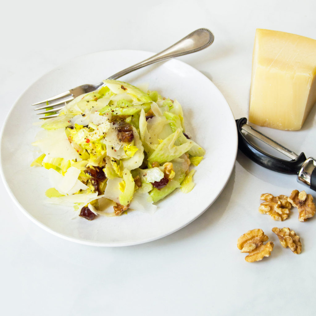 Shaved Celery Salad with Walnuts, Dates, and Parmesan