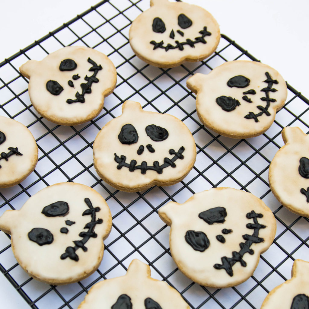 Jack Skellington Halloween Sugar Cookies 