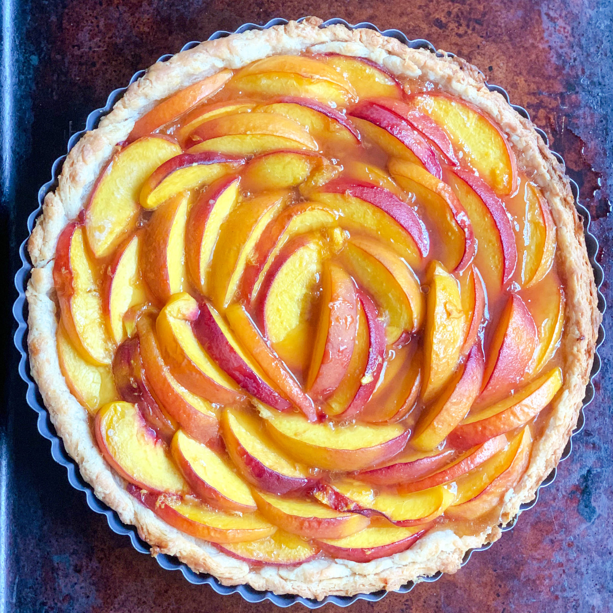 Fresh Peach Tart - Write Styles